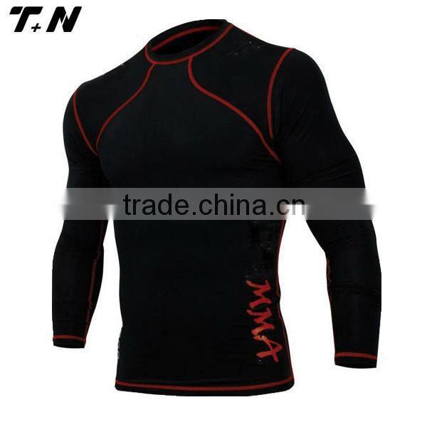 Long sleeve compression shirt,rash guard sublimated
