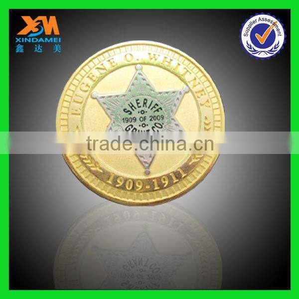 Custom commemorative metal coins