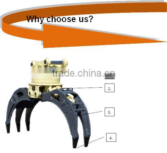 factory price high quality hydraulic stone grapple