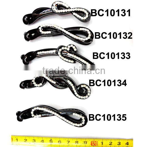 wholesale fashion salon rhinestone plastic hair clips