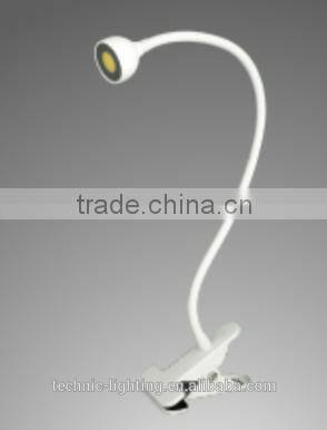 clamp-mounting led reading light for table