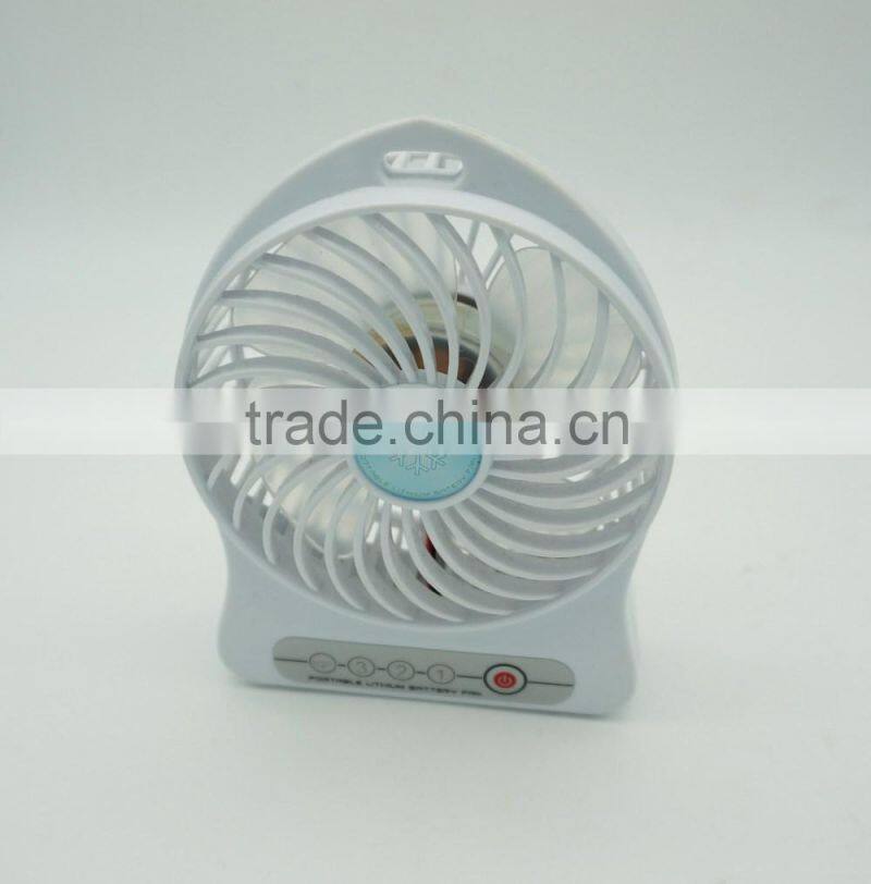 2016 Hot sale rechargeable 5v usb portable mini cooling fan