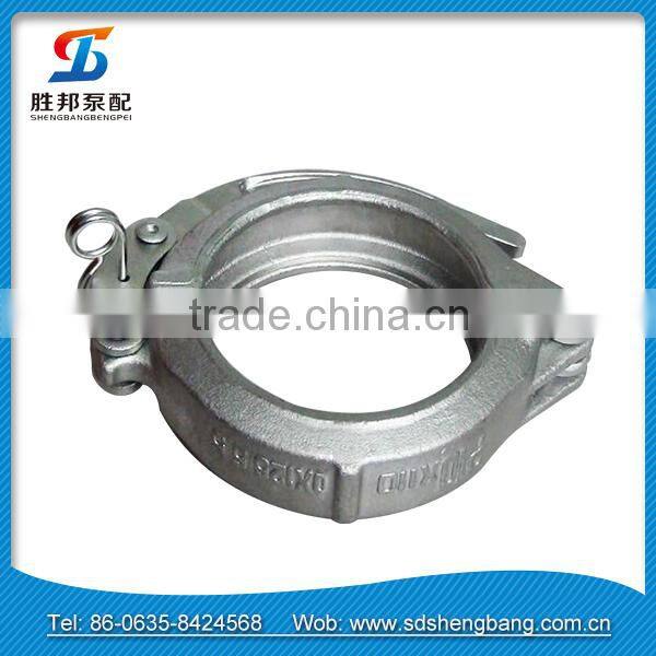 concrete pump pipe clamp rubber lined pipe clamp
