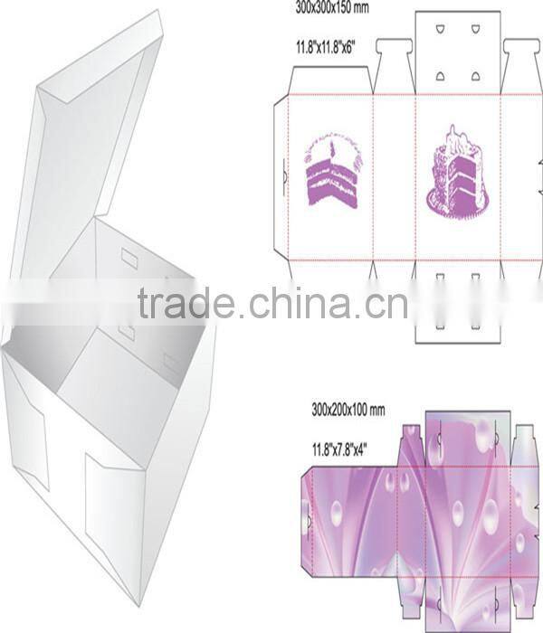 High quality recyclable macaron packaging box with PVC window