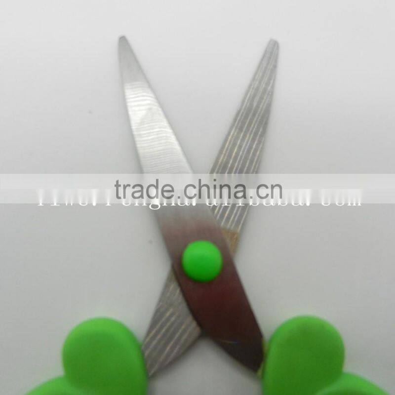 Hot sale childern scissors easy florid student scissor