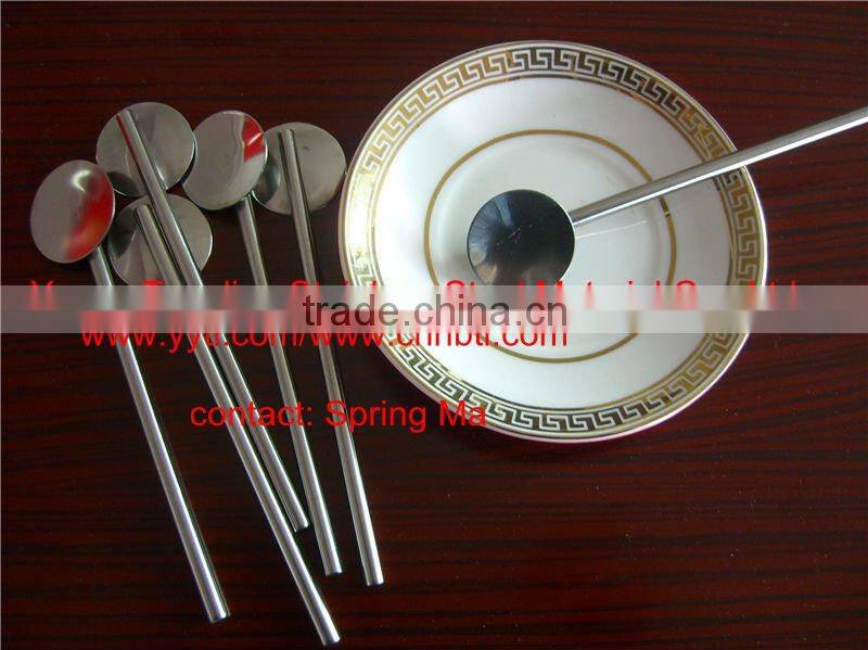 straight stainless steel 304 drinking straw with thread