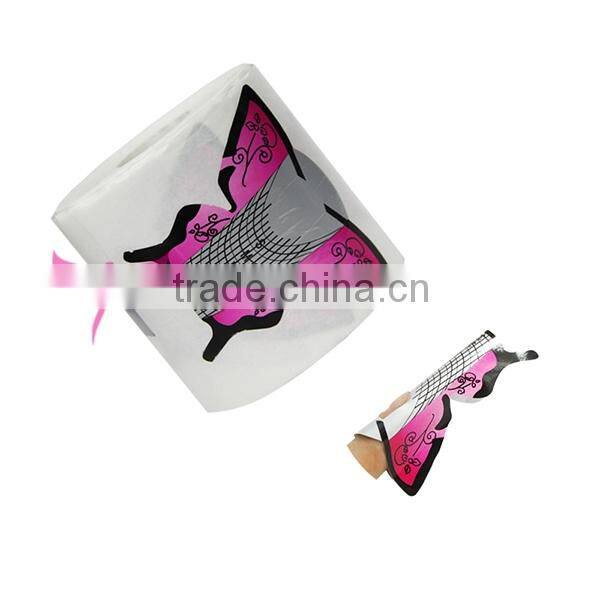 Nail Art Gel Extention c curve nail form,C Curve Nail Form for acrylic gel,for beauty nail paper