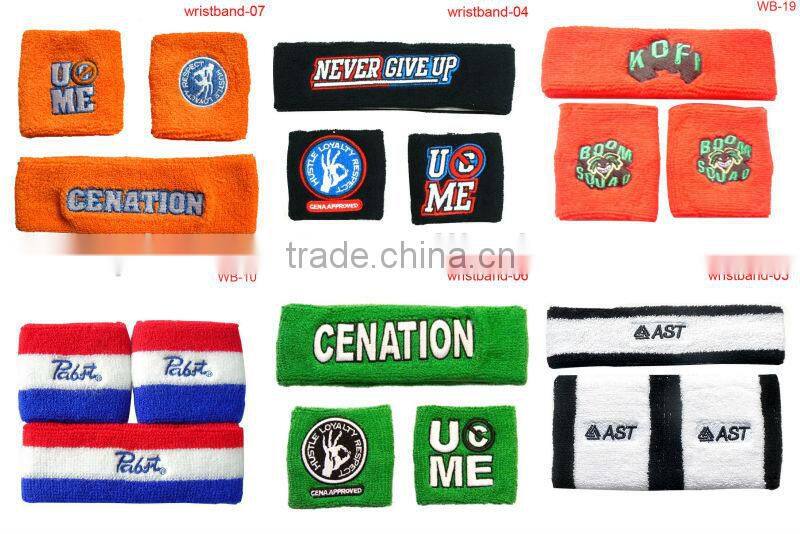 terry cloth sports wristband support