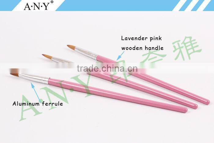 ANY False Extension Acrylic 3D Nails Buiding Pure Kolinsky Natural Hair Nail Brush