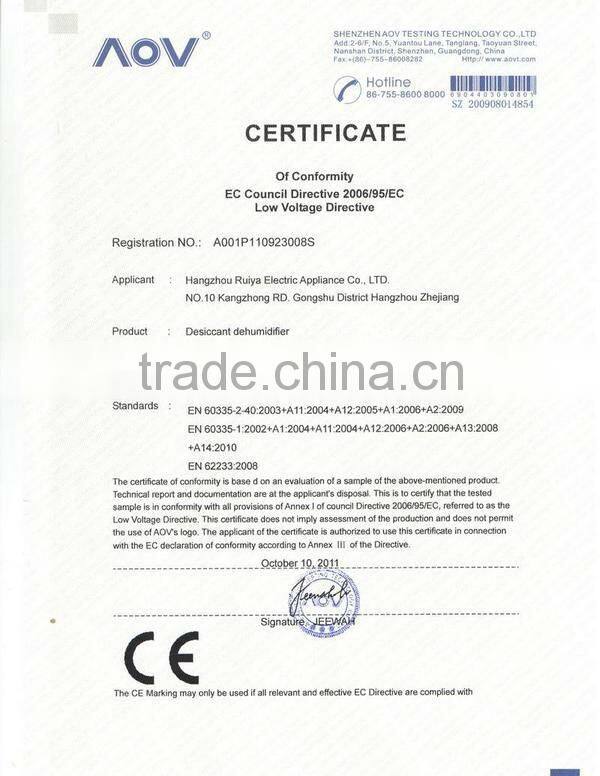 Economic RY-60M9 Portable Small Desiccant Dehumidifier