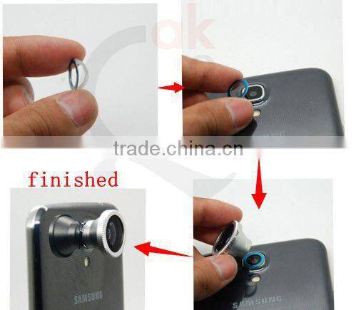 Mobile phone Aluminum magnetic 190 Degree Super fisheye camera lens