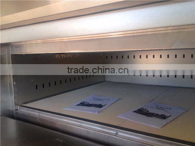 Cheap price 2 deck 4 trays gas pizza oven with ceramic stone,bakery equipment