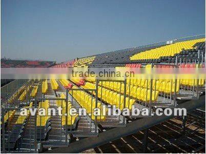 Fixed durable stadium school use metal bleacher system