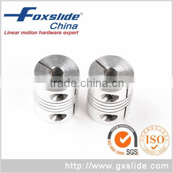 FOXSLIDE 10mm x 10mm Aluminium Clamp Type CNC Beam Coupling Wholesale