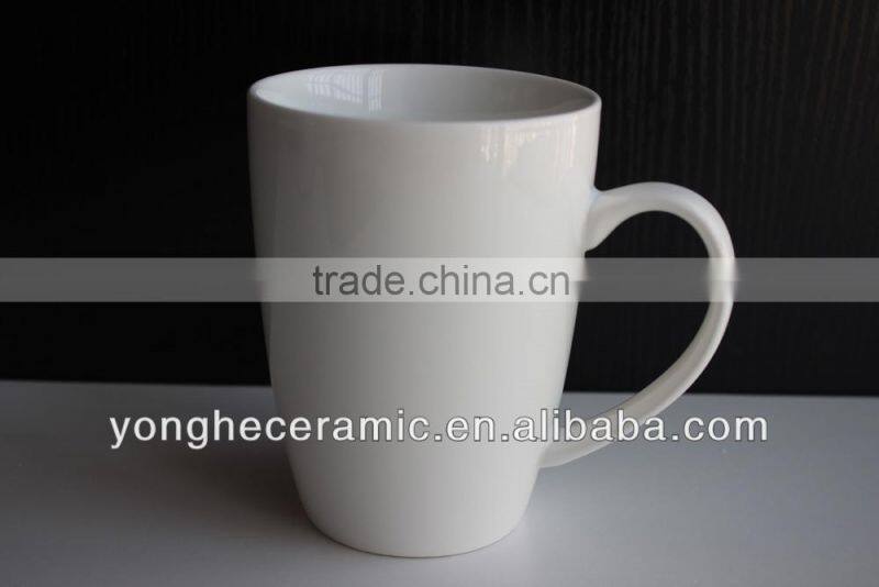 Factory Wholesale 12oz plain white coffee mugs