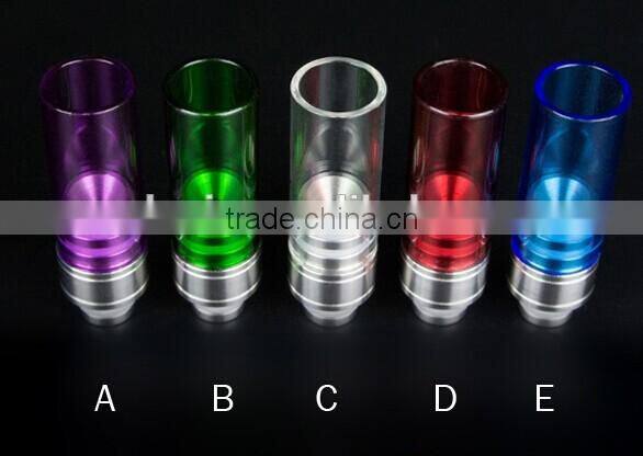 22 mm /28.5 mm base size wide bore colorful glass drip tips