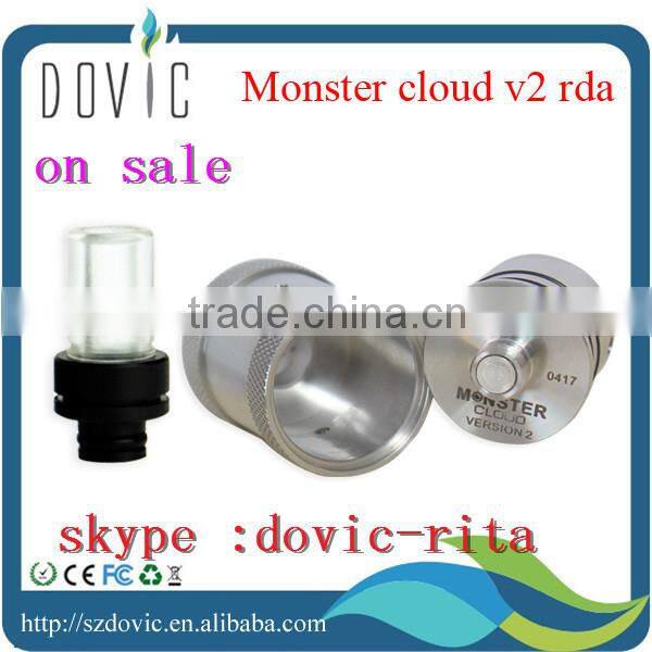 Paypal acceptable !!! high quality e cig atomizer rba monster atomizer wholesale