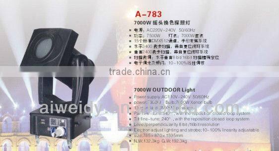 4KW /5KW/7KW outdoor Colored search light