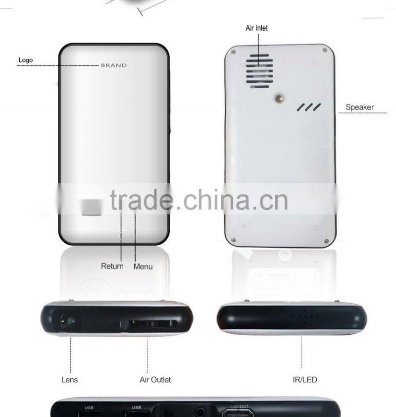 Cloudnetgo CRD2 wifi projector 10000 lumens projector with RK3288 Chip 3d holographic projector with kodi 15.2