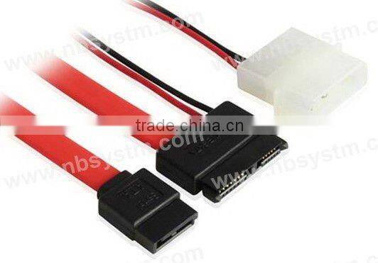 slim SATA 13pin to 7pin data + 4pin power cable