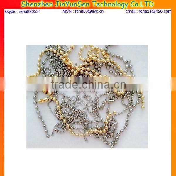 Brass 2.4mm ball chain connector