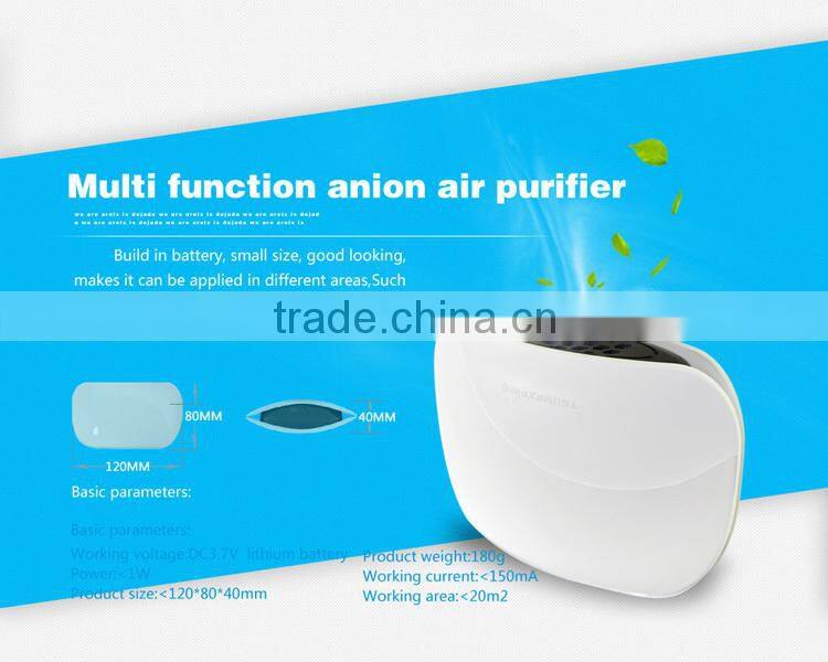 Portable Prevent mist haze air purifier for car