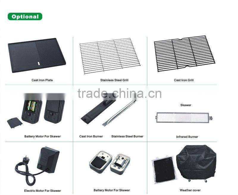 Outdoor Kitchen Xlarge CE Approval propane bbq gas grill