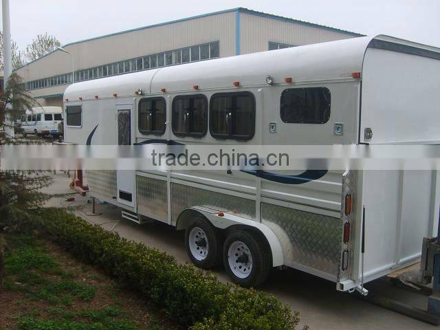 high quality 3 horse gooseneck (Hot saled in horse trailer supermarket)
