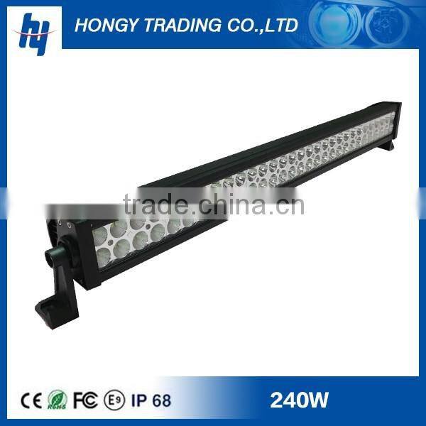 Factory wholesale price! 42 inch 240w single row high power led spot flood light bar