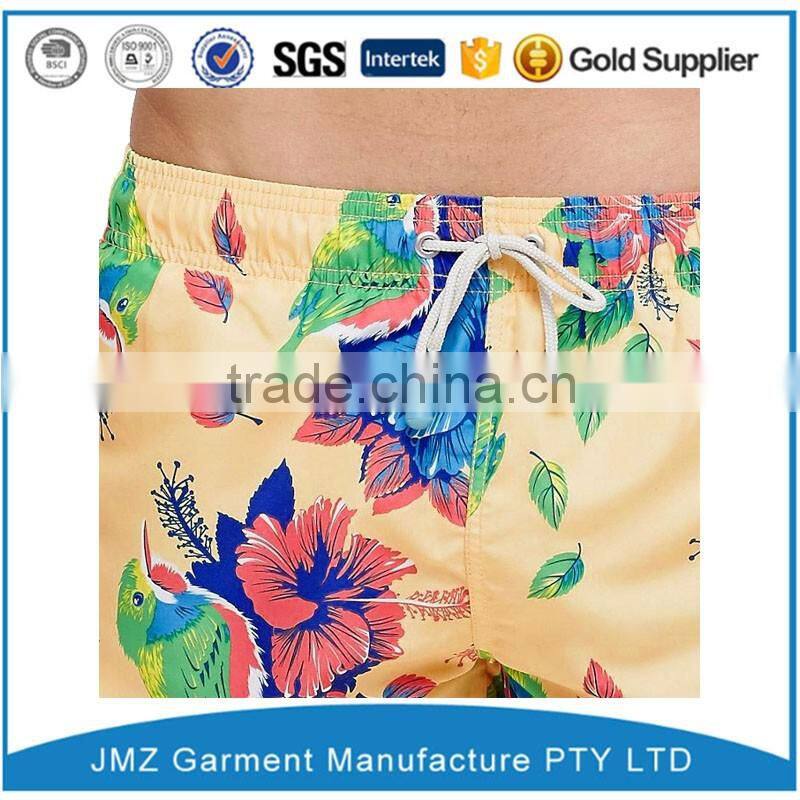 OEM swim short for men polyester swimwear with your own logo