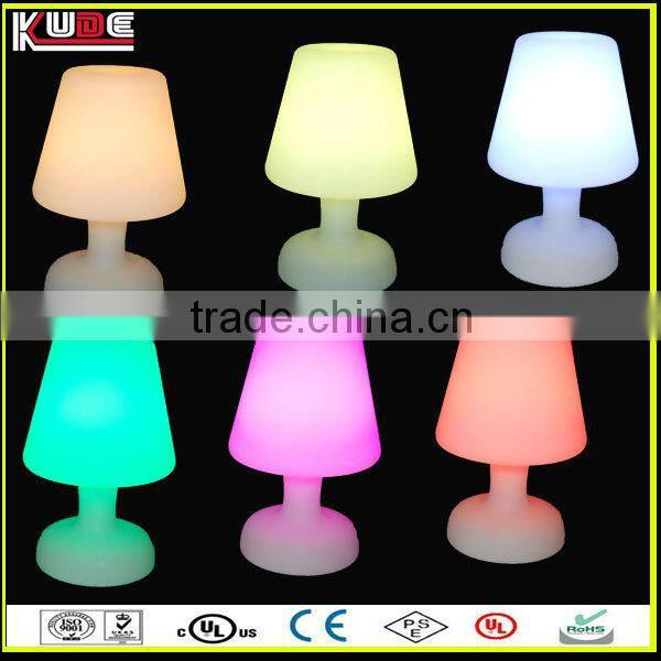 Multi-color remote control PE material led small night light/home decor wholesale