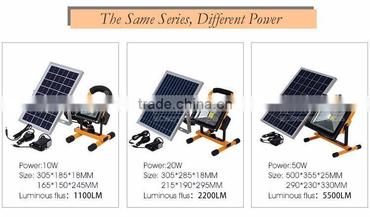 Most powerful ip65 portable outdoor new mini movable solar led flood light