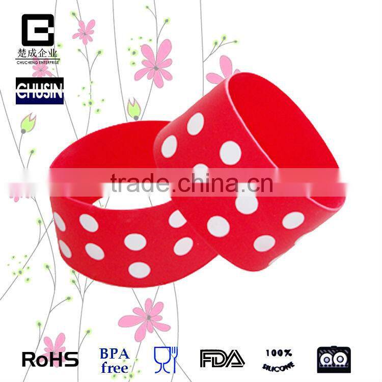 high quality silicone cup sleeve glass bottle sleeve