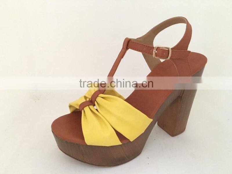 cx342 women wooden heel sandals