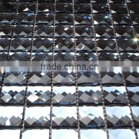 silver diamond mosaic tile