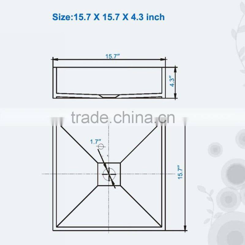 China Supplier Acrylic Vanity Tops