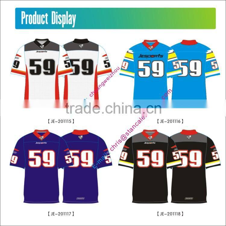 100% polyester Custom flag football jerseys