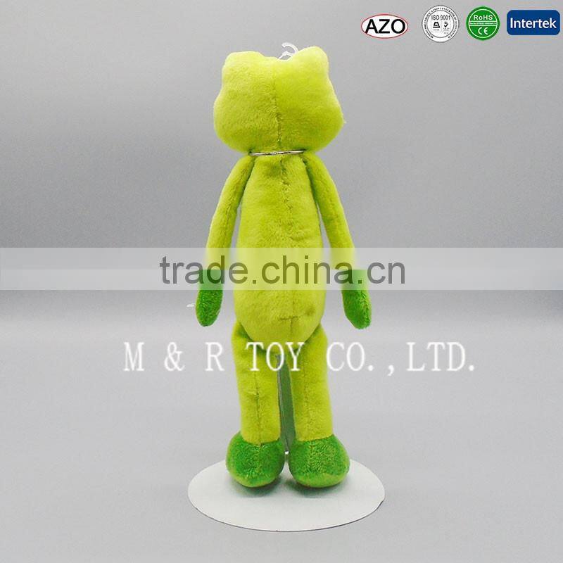 New Design Green Stuffed Plush Frog Toys for Birthday Gifts