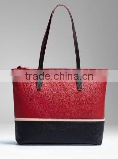 big PU leather lady fashion bag online shop China lady handbags
