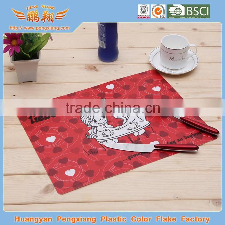 Custom cartoon design PP plastic placemat for baby meal