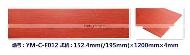 Indoor Wood Grain Click Planks rubber Flooring