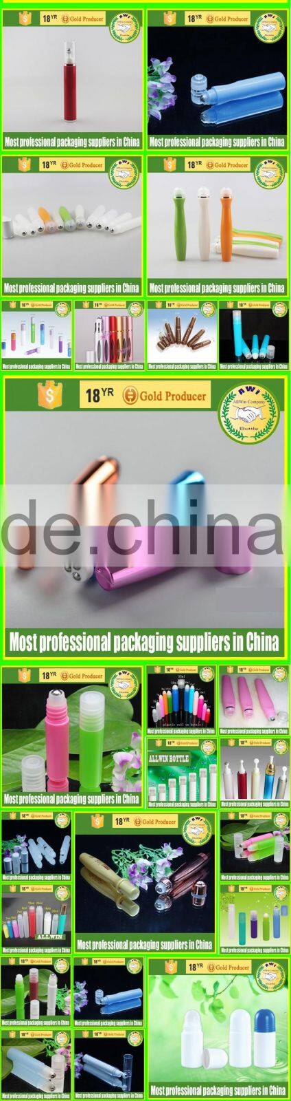 black essential oil roller bottles with glass ball