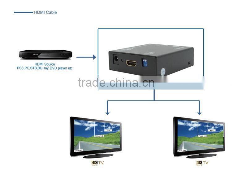 LINK-MI LM-SP142E-HD4K2K Audio Video HDMI TV Splitter 1x2 Support Ultra HD 4Kx2K(3840x2160@60Hz YUV 4:2:0)