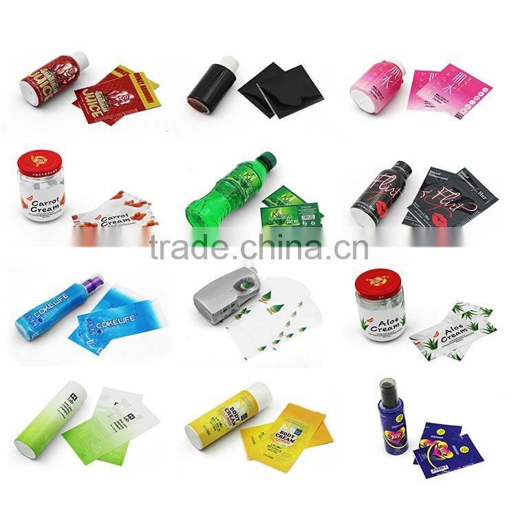Printed PE PET PVC plastic heat shrink sleeve labels for bottles packaging machine