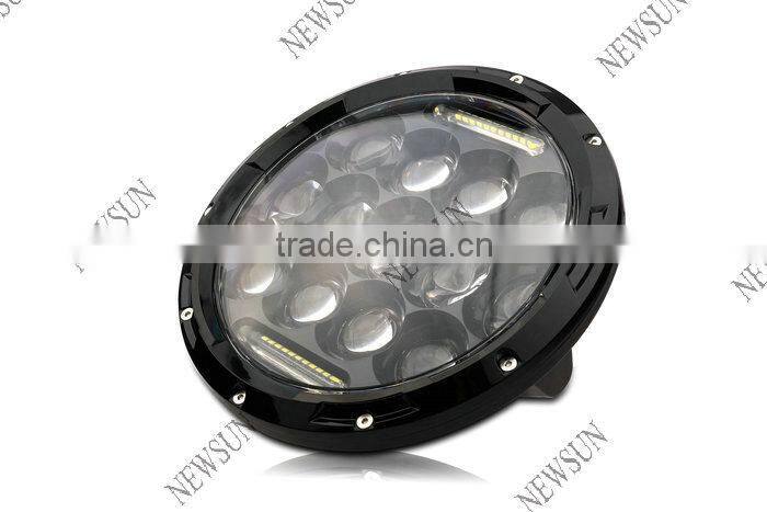 7'' 75W High Low Beam Driving Light DRL Front Light 7inch LED Headlight for Jeep Wrangler