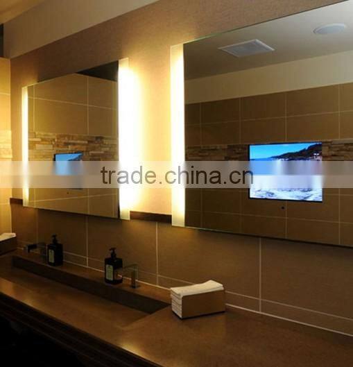 High class design lighting bathroom mirror touch TV
