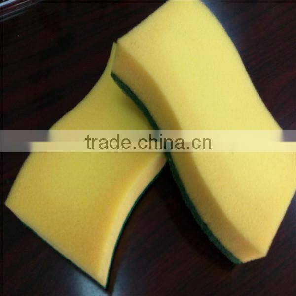 high density kitchen cleaning sponge scouring pads