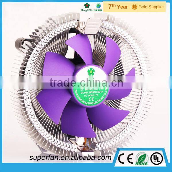 2015 Factory custom sleeve bearing 24V Computer CPU dc fan cooler 92mm
