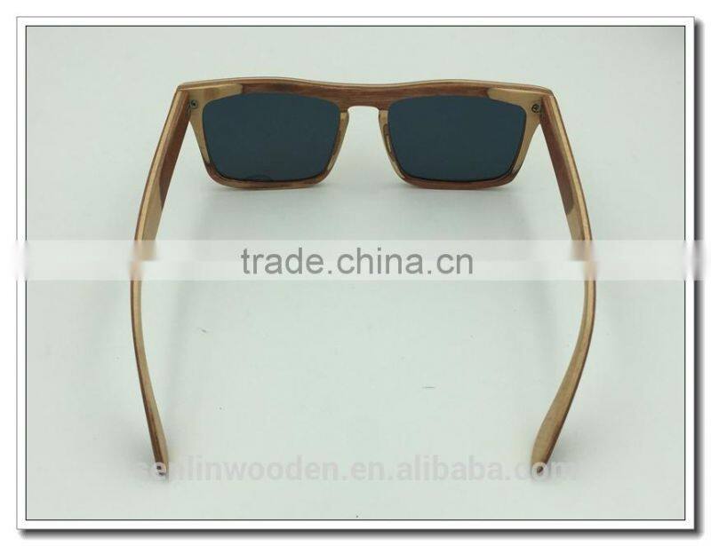 Eco-friendly Handmade Skateboard Wooden Sunglasses Sunglasses Fashion Design Bamboo Sunglasses Polarized Lenses