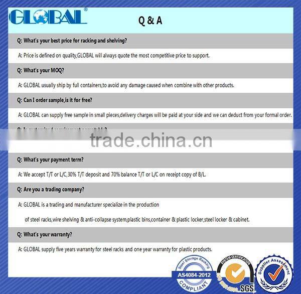 Heavy duty warehouse pallet racks/blue and orange racking